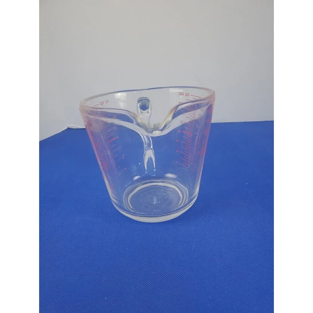 Vintage Pyrex 4 Cups D-Handle Liquid Measuring Cup # 532 1 Quart VGC USA